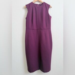 Ann Taylor Sleeveless Sheath Dress | Plum / Berry | Size 12